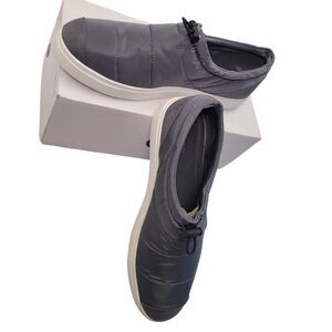 ALLOT Women Gray Quilted Umbrella Slip On Outdoor Casual Comfort Shoes Size 8